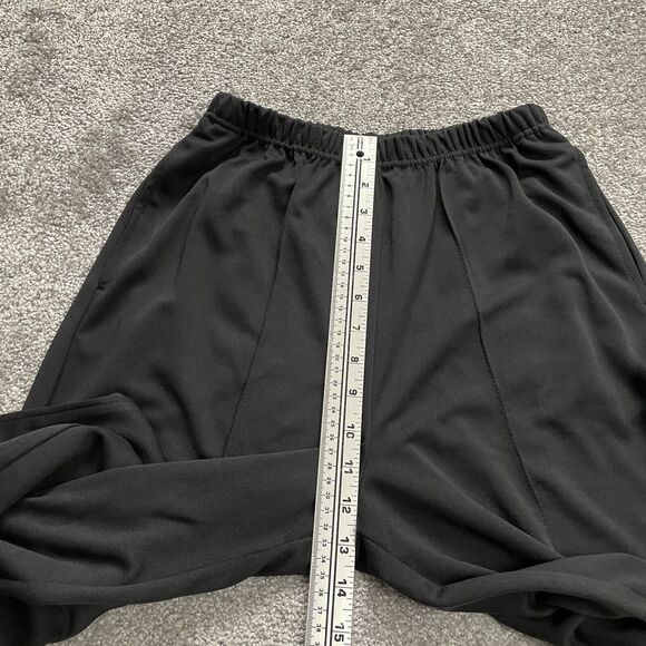 Anthony Richards Pants Womens 10 Black Elastic High Rise Straight Leg 24x30 - Picture 7 of 11